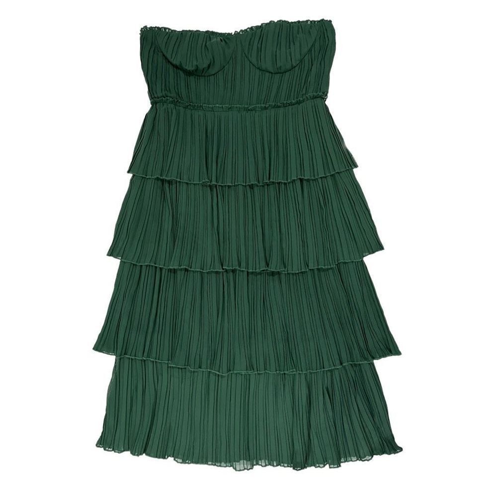 Lovers and Friends Alex Midi Dress in Emerald Green - Picture 2 of 8